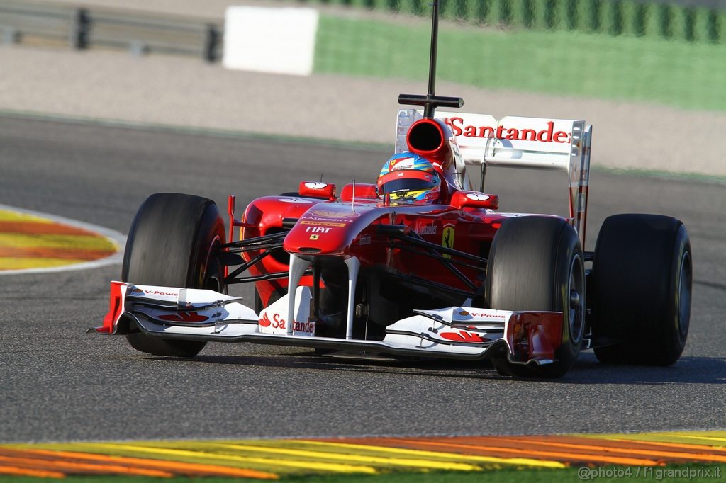 Valencia Test Febbraio 2011, Fernando Alonso (ESP), Ferrari, F150 