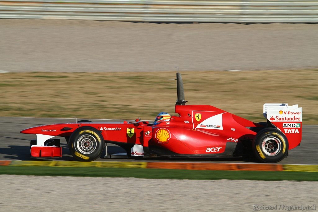Valencia Test Febbraio 2011, Fernando Alonso (ESP), Ferrari, F150 