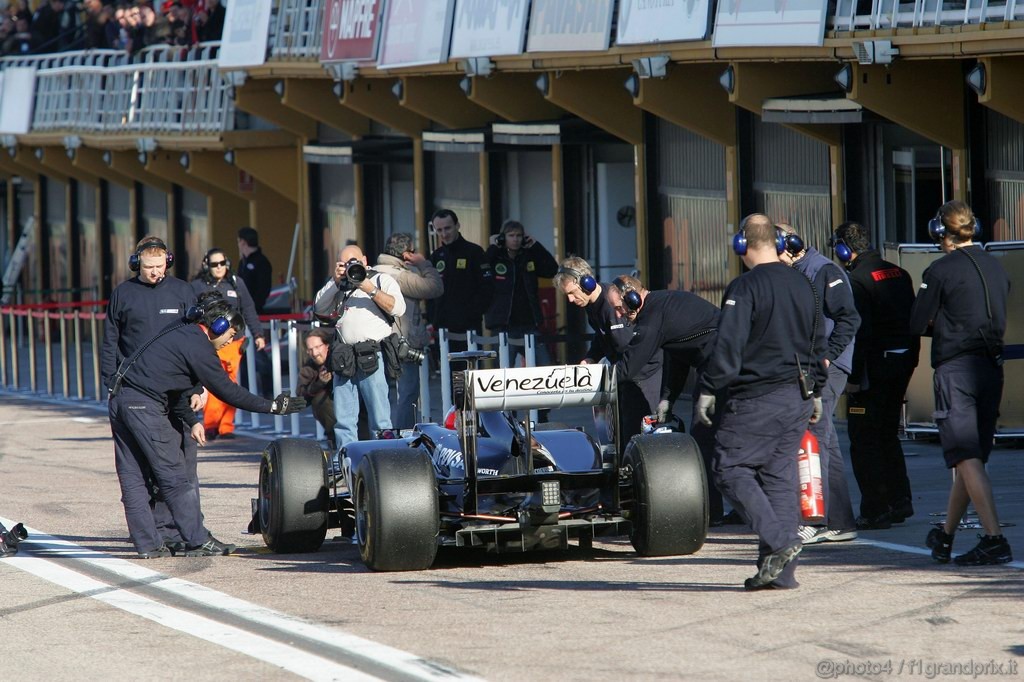 Valencia Test Febbraio 2011, Rubens Barrichello (BRA), Williams, FW33 