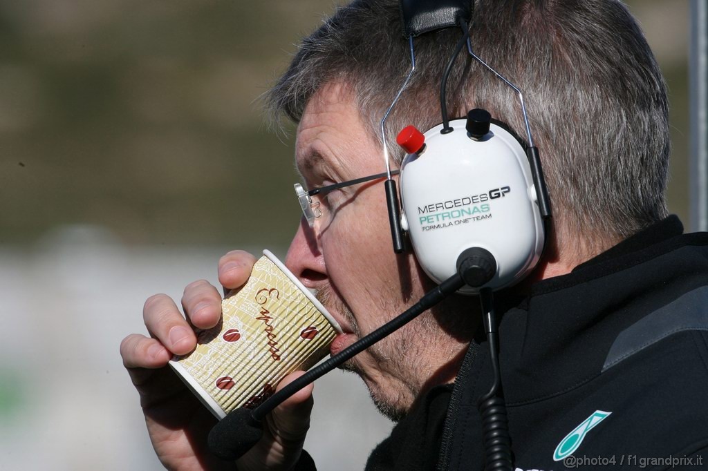 Valencia Test Febbraio 2011, Ross Brawn (GBR), Team Principal, Mercedes GP 