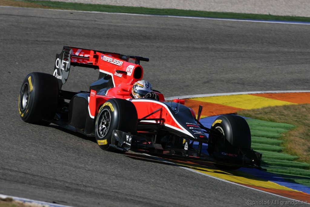 Valencia Test Febbraio 2011, Jerome d'Ambrosio (BEL), Virgin Racing 