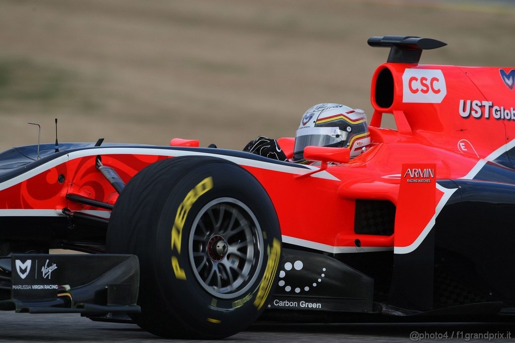 Valencia Test Febbraio 2011, Jerome d'Ambrosio (BEL), Virgin Racing 