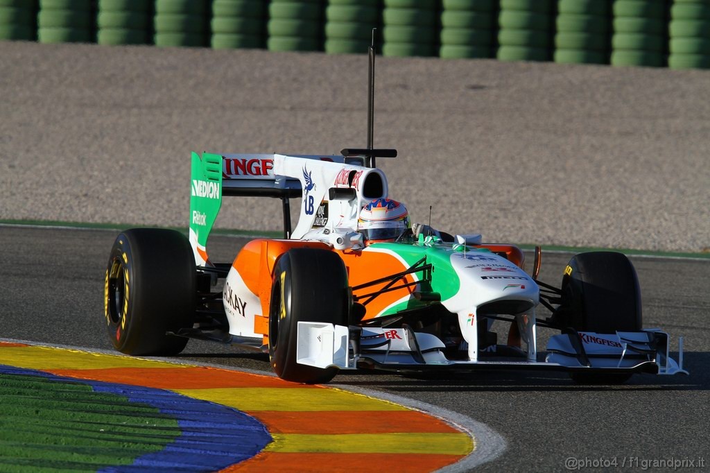 Valencia Test Febbraio 2011, Nico Hulkenberg (GER), Force India F1 Team, Test Driver 