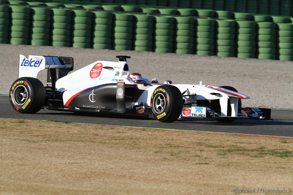 Valencia Test Febbraio 2011, Kamui Kobayashi (JAP), Sauber F1 Team 