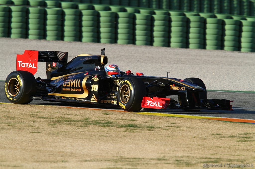 Valencia Test Febbraio 2011, Vitaly Petrov (RUS), Lotus Renault GP 