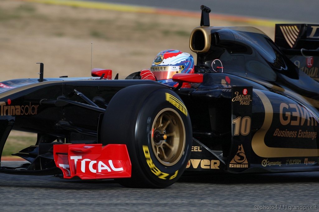 Valencia Test Febbraio 2011, Vitaly Petrov (RUS), Lotus Renault GP 
