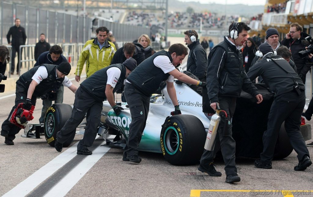 Valencia Test Febbraio 2011, Nico Rosberg (GER), Mercedes GP Petronas F1 Team, MGP W02 