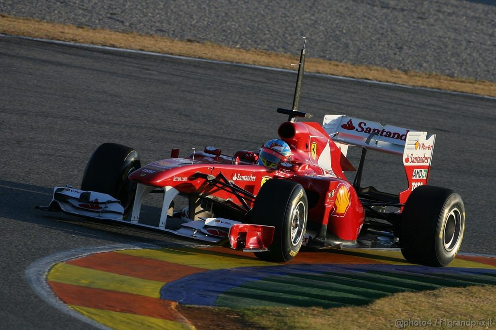 Valencia Test Febbraio 2011, 
Fernando Alonso (ESP), Ferrari  