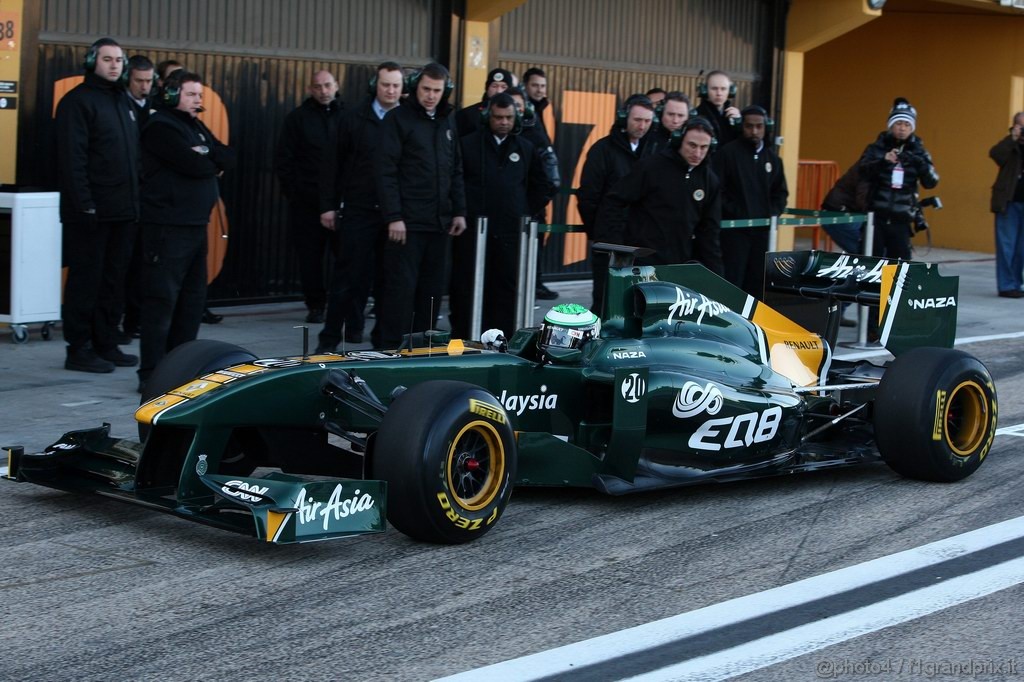Valencia Test Febbraio 2011, 
Heikki Kovalainen (FIN), Team Lotus, TL11 