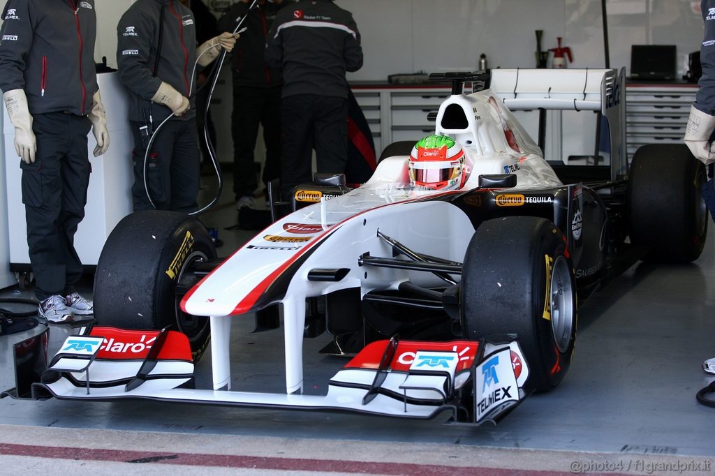 Valencia Test Febbraio 2011, 
Sergio Pérez (MEX), Sauber F1 Team 