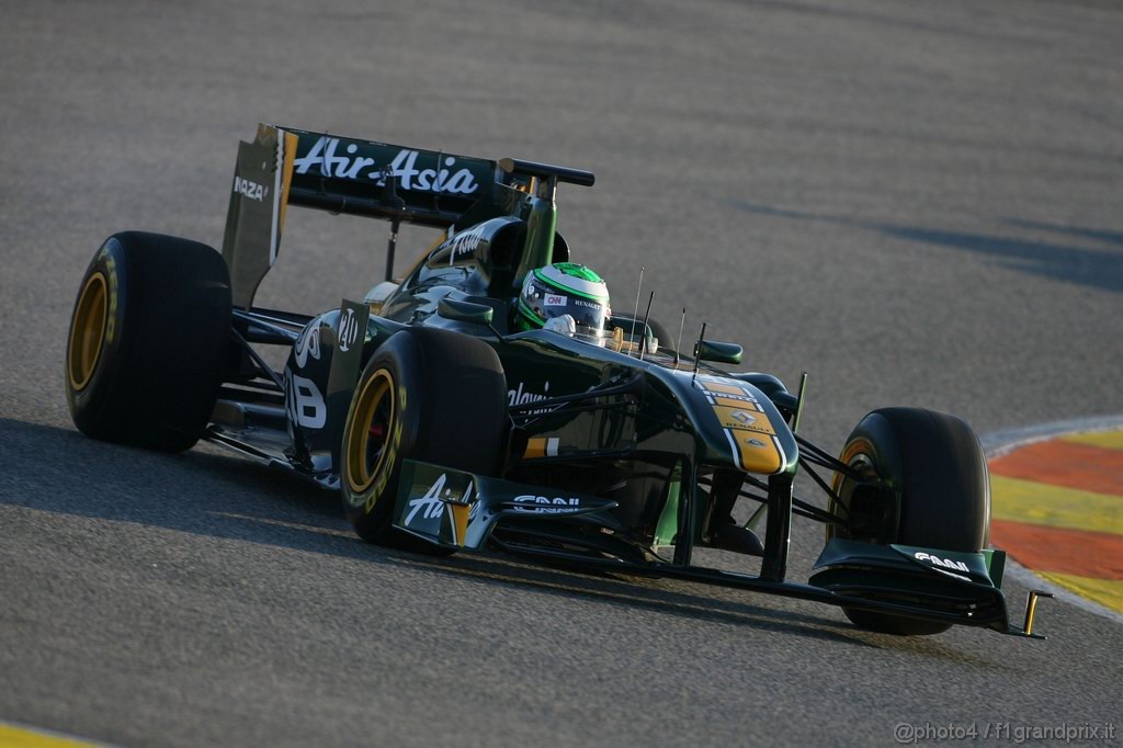 Valencia Test Febbraio 2011, 
Heikki Kovalainen (FIN), Team Lotus  - Formula 1 Testing - Formula 1 World Championship 2011 