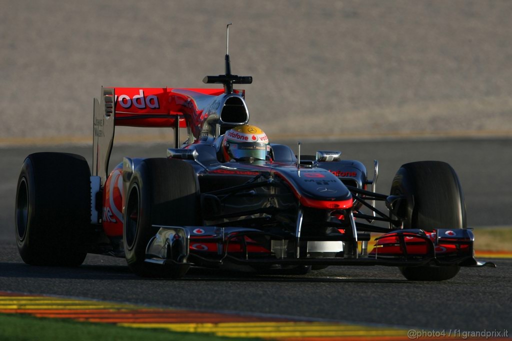 Valencia Test Febbraio 2011, 
Lewis Hamilton (GBR), McLaren Mercedes 