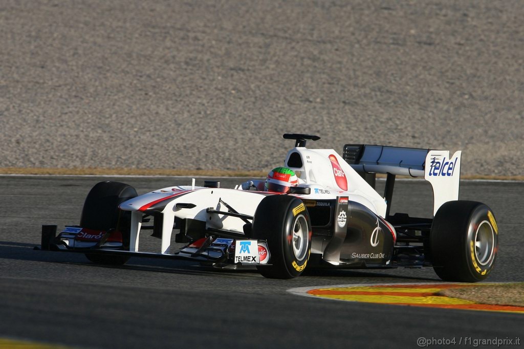 Valencia Test Febbraio 2011, 
Sergio Perez (MEX), Sauber F1 Team 