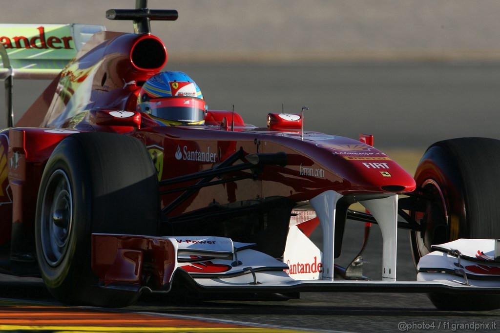 Valencia Test Febbraio 2011, 
Fernando Alonso (ESP), Ferrari  