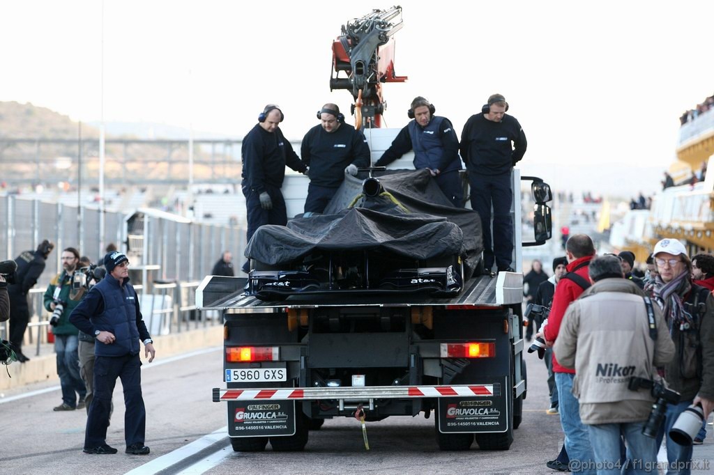 Valencia Test Febbraio 2011, Rubens Barrichello (BRA), Williams, FW33 