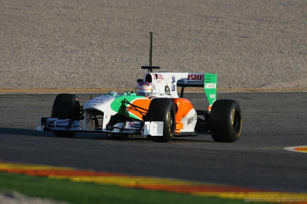 Valencia Test Febbraio 2011, Paul di Resta (GBR) Force India VJM03 