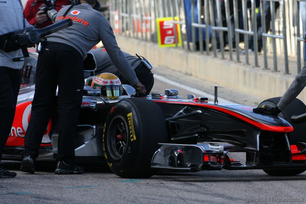Valencia Test Febbraio 2011, Lewis Hamilton (GBR), McLaren Mercedes