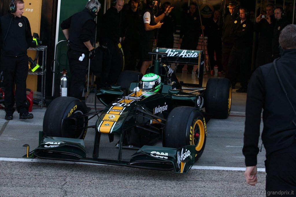 Valencia Test Febbraio 2011, Heikki Kovalainen (FIN), Team Lotus, TL11 