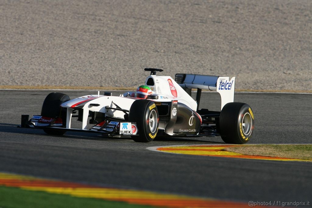 Valencia Test Febbraio 2011, Sergio Pérez (MEX), Sauber F1 Team 