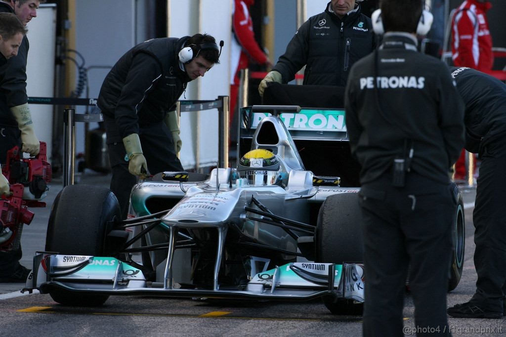 Valencia Test Febbraio 2011, Nico Rosberg (GER), Mercedes GP Petronas F1 Team, MGP W02 