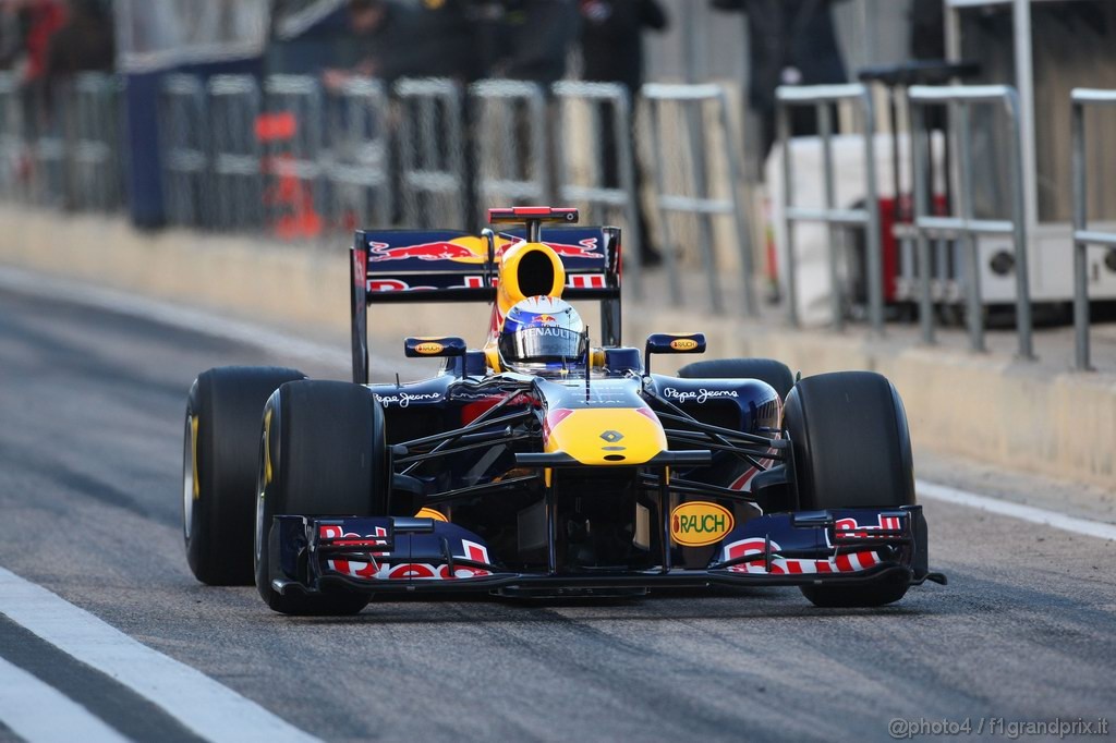 Valencia Test Febbraio 2011, Sebastian Vettel (GER), Red Bull Racing, RB7 
