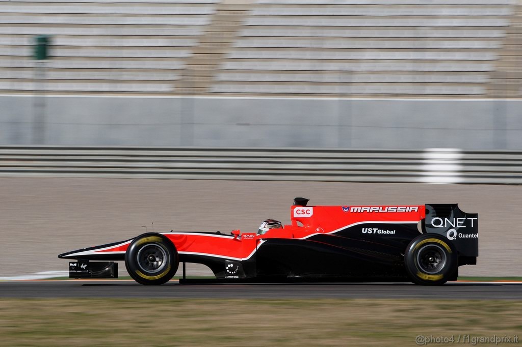 Valencia Test Febbraio 2011, Timo Glock (GER), Virgin Racing VR-02  