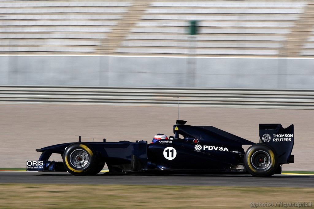 Valencia Test Febbraio 2011, 
Rubens Barrichello (BRA), AT&T Williams, FW33 