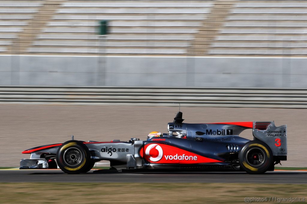 Valencia Test Febbraio 2011,   
Lewis Hamilton (GBR), McLaren Mercedes, MP4-26 