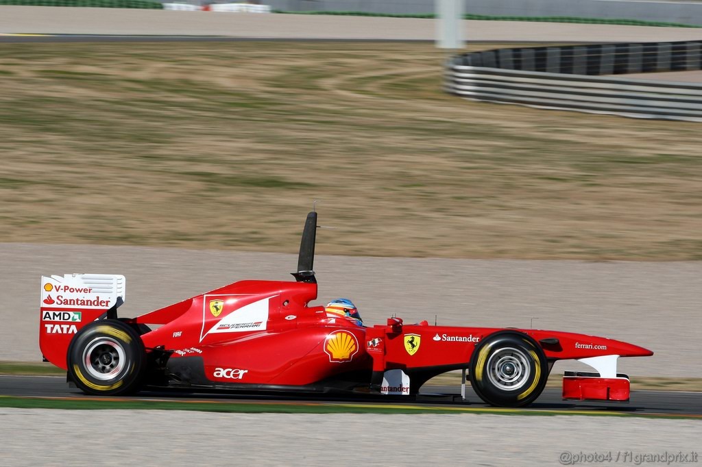 Valencia Test Febbraio 2011, 
Fernando Alonso (ESP), Ferrari, F150 