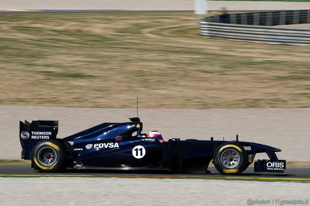 Valencia Test Febbraio 2011, 
Rubens Barrichello (BRA), AT&T Williams, FW33 