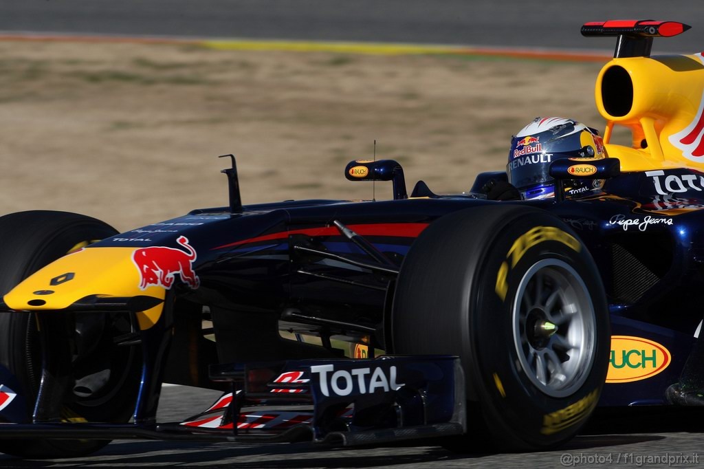 Valencia Test Febbraio 2011, 
Sebastian Vettel (GER), Red Bull Racing, RB7 