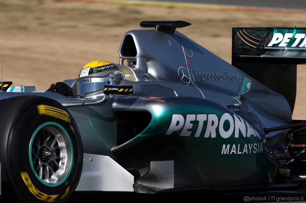 Valencia Test Febbraio 2011, 
Nico Rosberg (GER), Mercedes GP Petronas F1 Team, MGP W02 