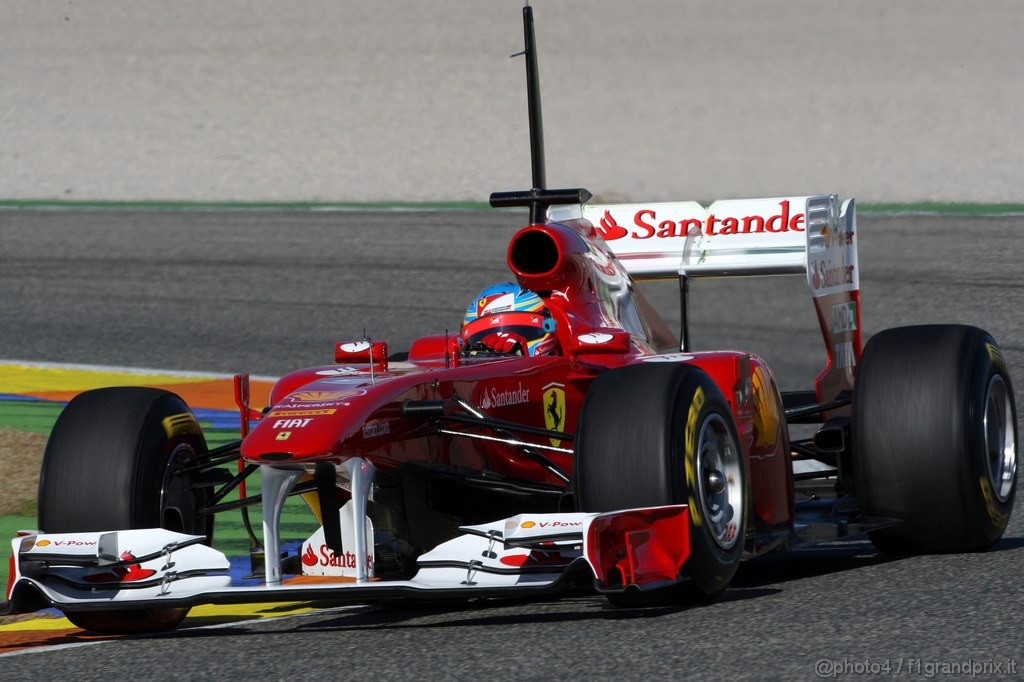 Valencia Test Febbraio 2011, 
Fernando Alonso (ESP), Ferrari, F150 