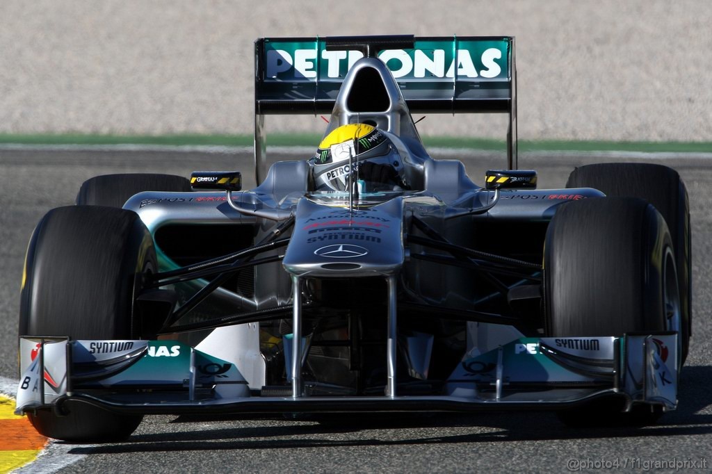 Valencia Test Febbraio 2011, 
Nico Rosberg (GER), Mercedes GP Petronas F1 Team, MGP W02