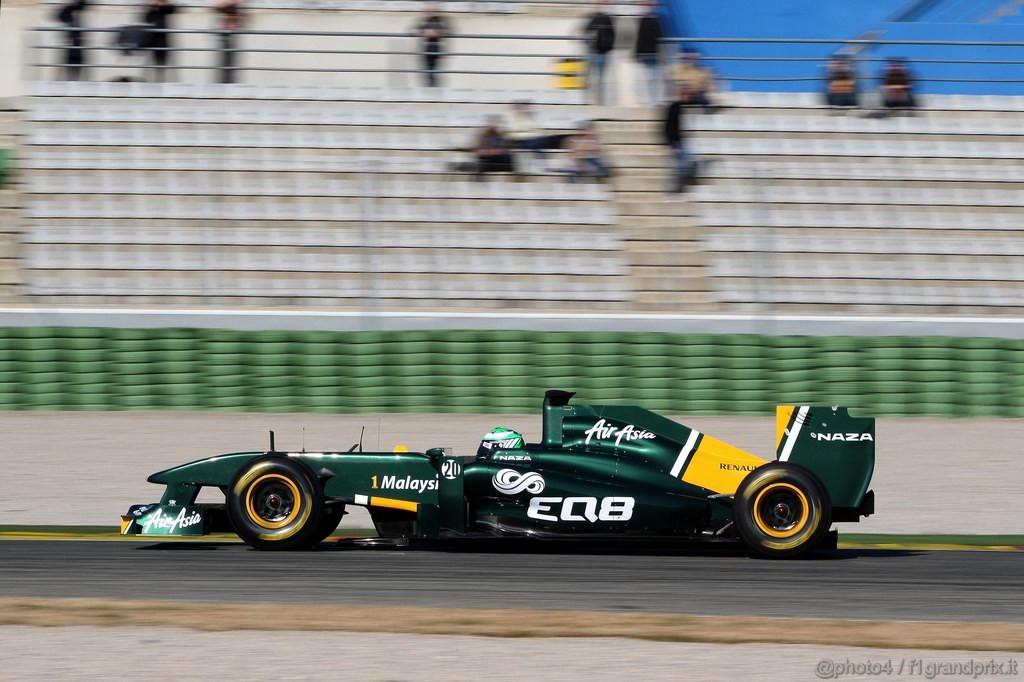 Valencia Test Febbraio 2011, 
Heikki Kovalainen (FIN), Team Lotus, TL11 