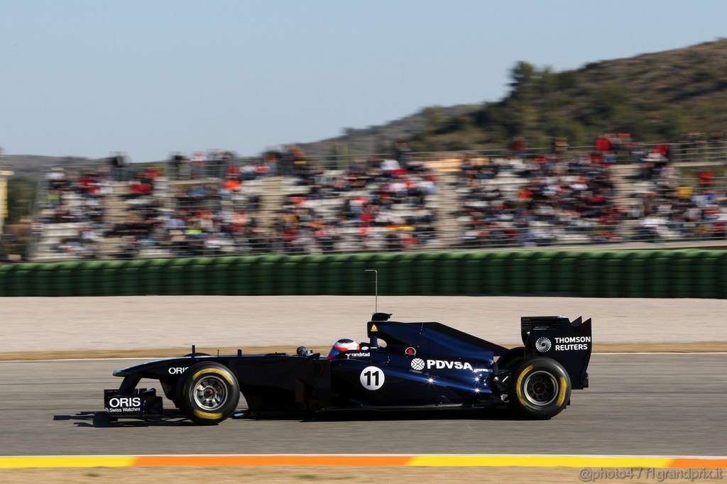 Valencia Test Febbraio 2011, 
Rubens Barrichello (BRA), AT&T Williams, FW33 