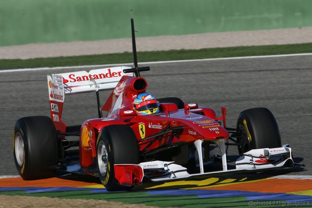 Valencia Test Febbraio 2011, 
Fernando Alonso (ESP), Ferrari