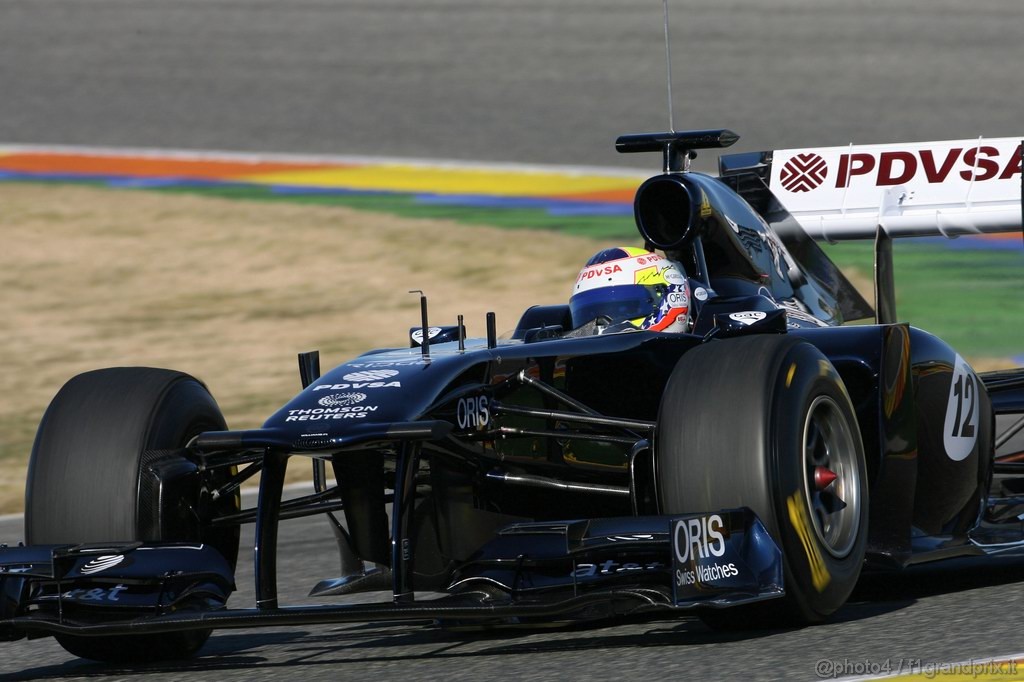 Valencia Test Febbraio 2011, 
Pastor Maldonado (VEN), Williams F1 Team