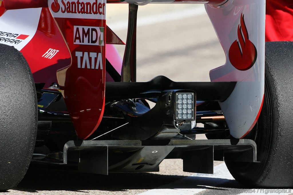 Valencia Test Febbraio 2011, 
Ferrari technical detail, difuser