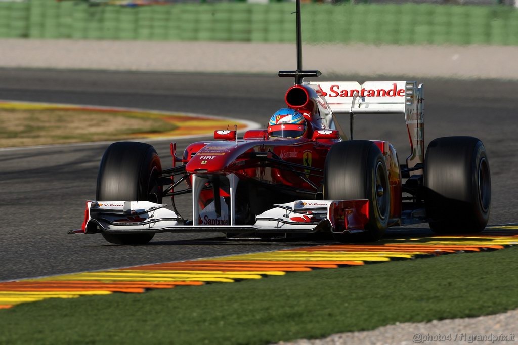 Valencia Test Febbraio 2011, 
Fernando Alonso (ESP), Ferrari 