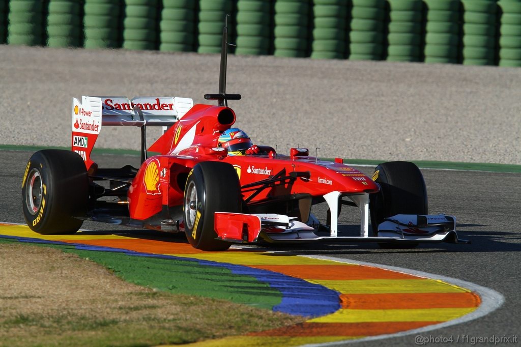 Valencia Test Febbraio 2011, Fernando Alonso (ESP), Ferrari, F150 