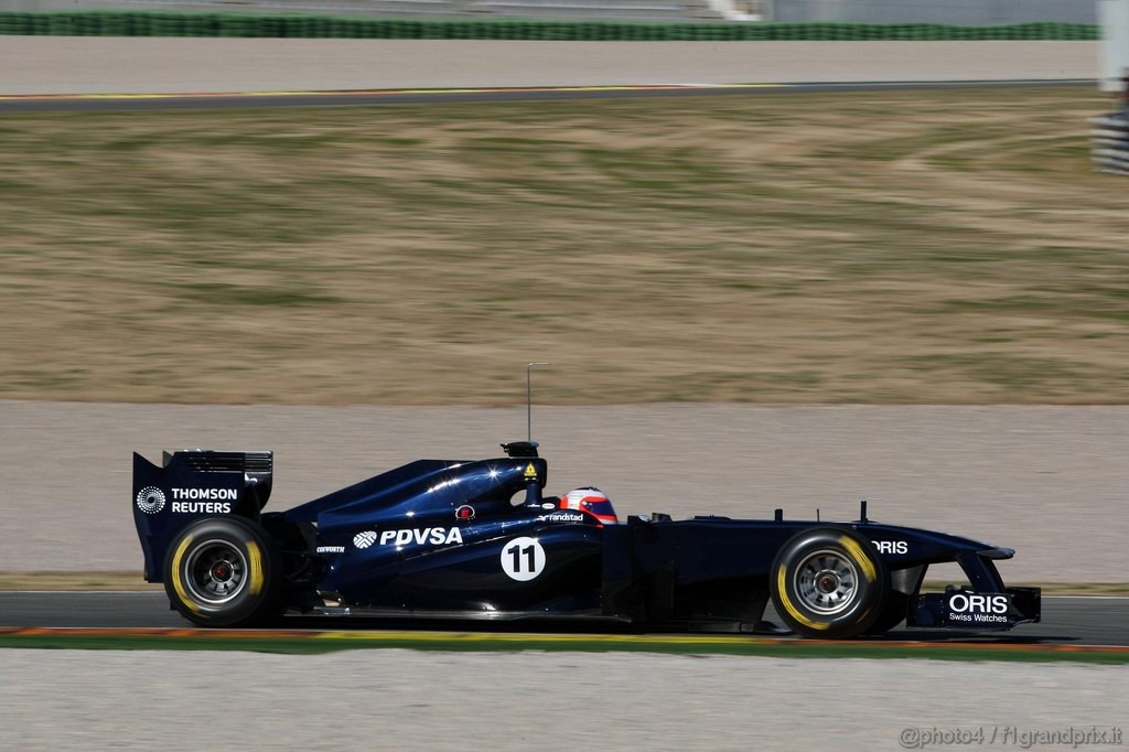 Valencia Test Febbraio 2011, Rubens Barrichello (BRA), Williams, FW33 
