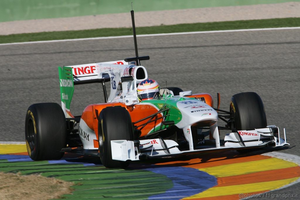 Valencia Test Febbraio 2011, Paul di Resta (GBR) Force India VJM03 