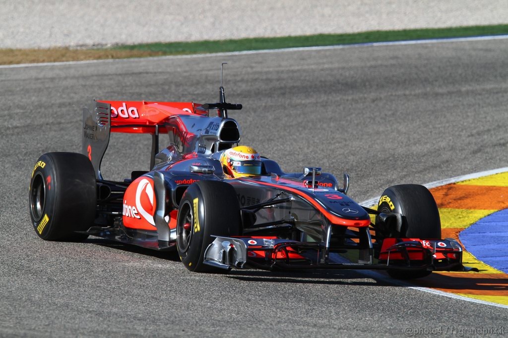 Valencia Test Febbraio 2011, Lewis Hamilton (GBR), McLaren  Mercedes, MP4-25 