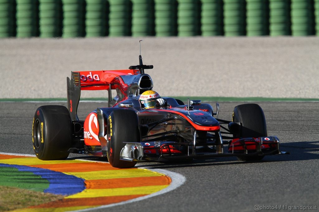 Valencia Test Febbraio 2011, Lewis Hamilton (GBR), McLaren  Mercedes, MP4-25 