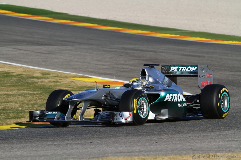 Valencia Test Febbraio 2011, Nico Rosberg (GER), Mercedes GP Petronas F1 Team, MGP W02 