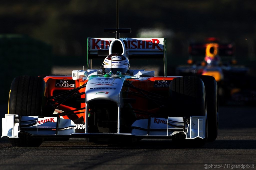 Valencia Test Febbraio 2011, 
Adrian Sutil (GER), Force India F1 Team 