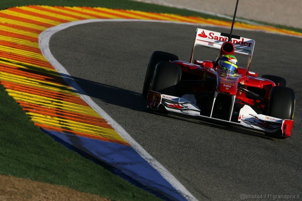 Valencia Test Febbraio 2011, 
Felipe Massa (BRA), Ferrari 