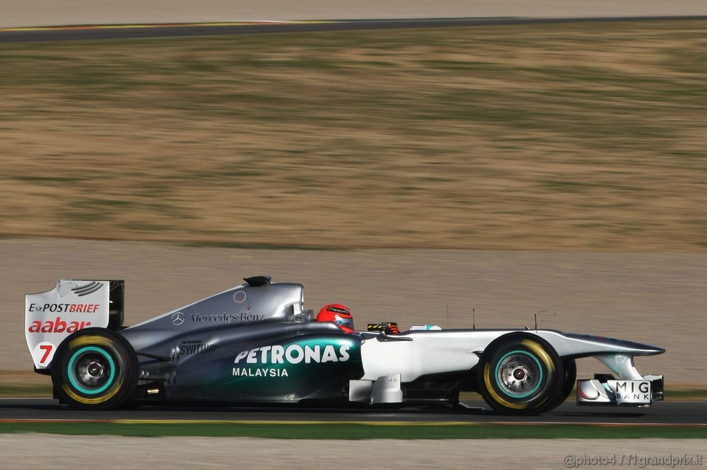 Valencia Test Febbraio 2011, 03.02.2011 
Michael Schumacher (GER), Mercedes GP 