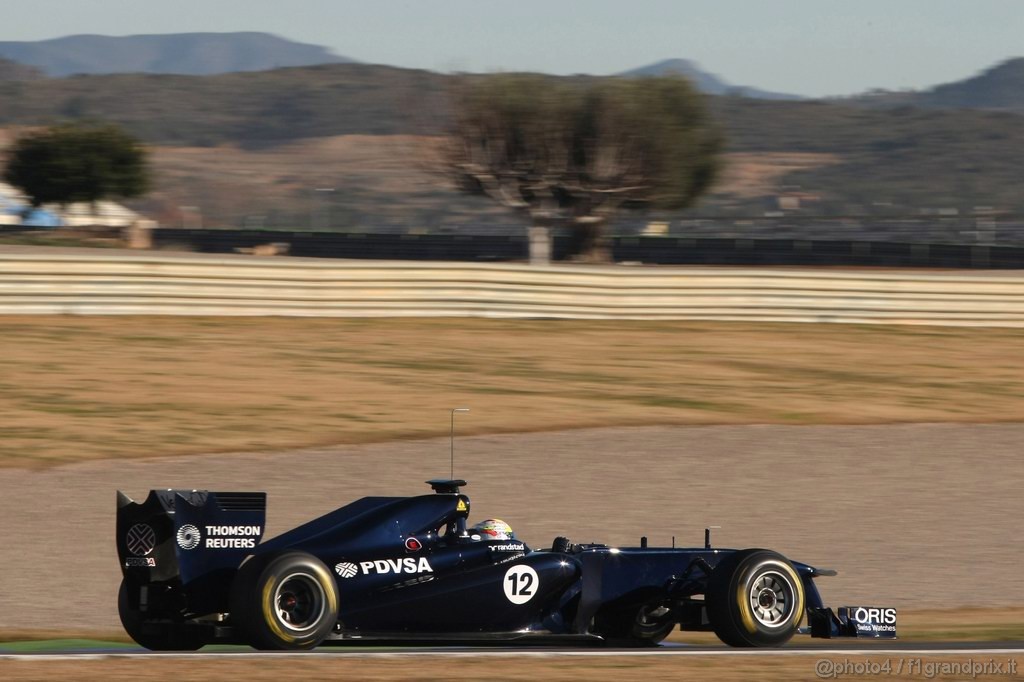 Valencia Test Febbraio 2011, 
Pastor Maldonado (VEN), Williams F1 Team